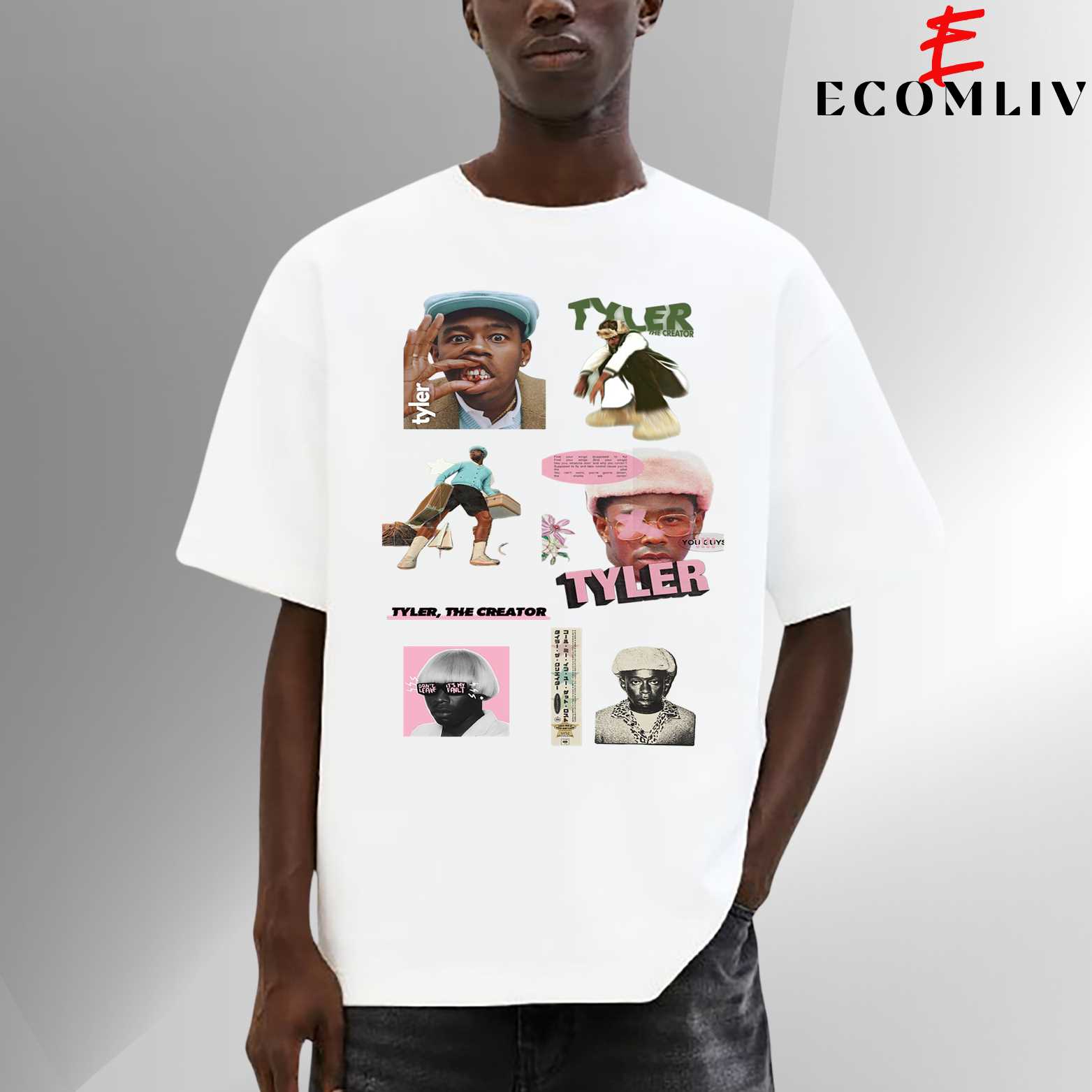 Artistic Rapper Tee, Tyler Streetwear Graphic T-Shirt